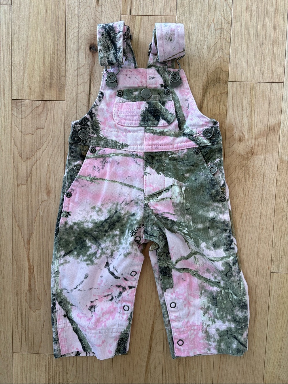 Cabela's Pink and Green Camouflage Kids Overalls